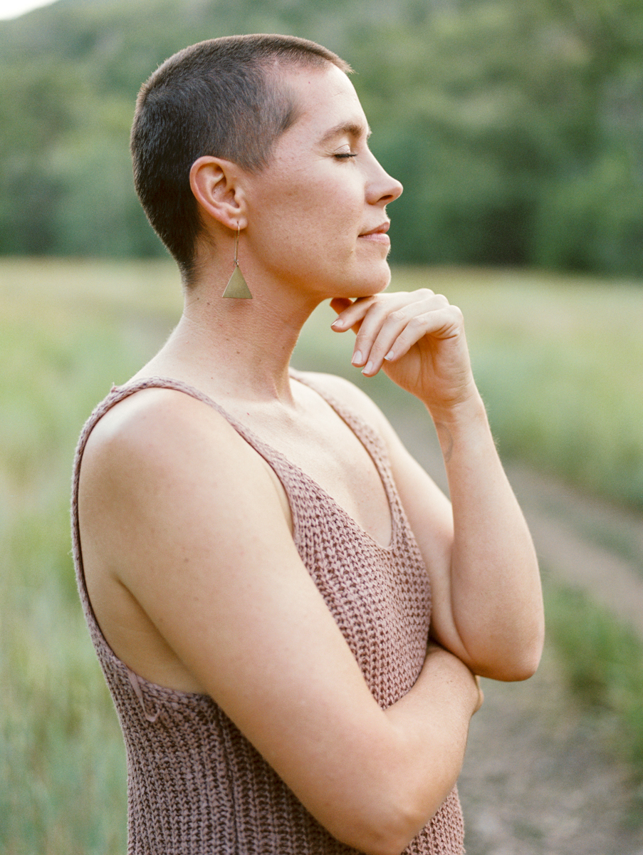 serene portrait of mom